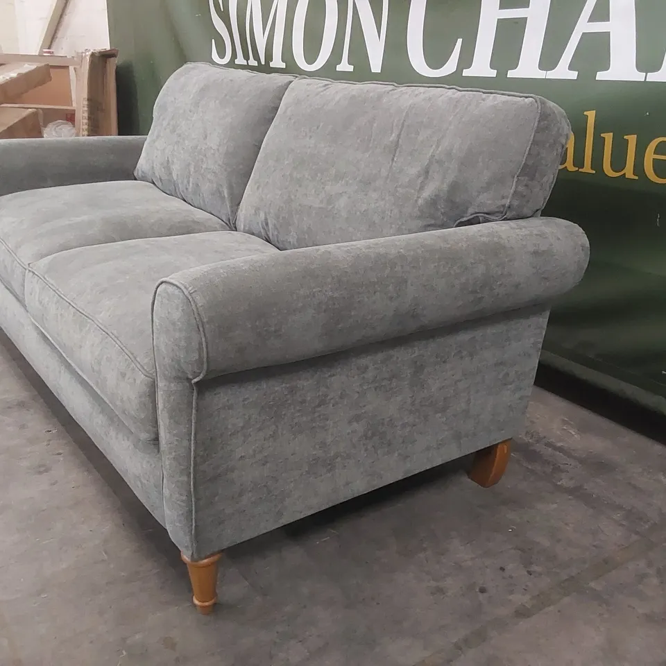 QUALITY DESIGNER WILLIAM FABRIC UPHOLSTERED 3 SEATER SOFA