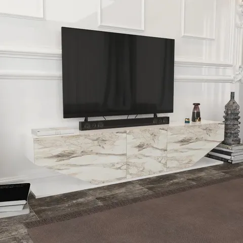 BOXED DESIGNER PEARL MODERN TV STAND TV UNIT