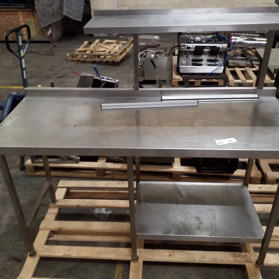 STAINLESS STEEL COMMERCIAL KITCHEN WORK TABLE 1600×650MM