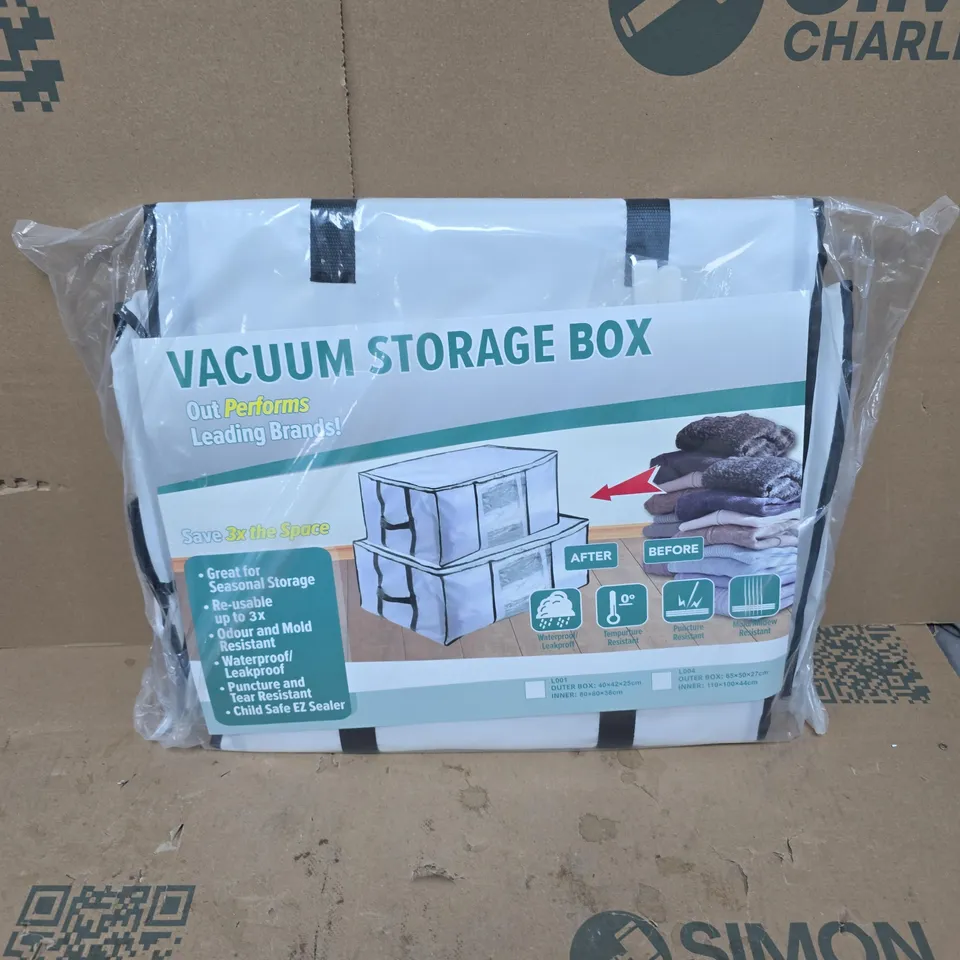 SEALED VACUUM STORAGE SPACE SAVER BOX