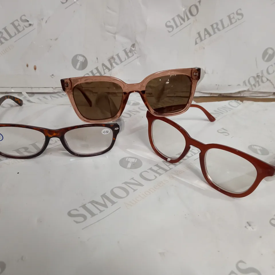 HUMMINGBIRD POLARISED SUNGLASSES & READER 3PC SET TAN MIX 3.5