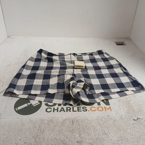NOBODYS CHILD CONNIE CLEAN MINI SHORTS BLUE UK 12