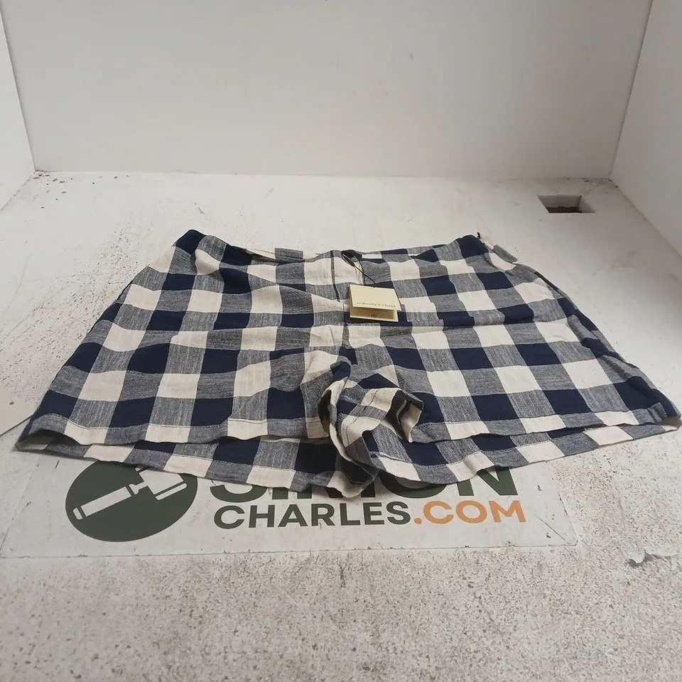 NOBODYS CHILD CONNIE CLEAN MINI SHORTS BLUE UK 12