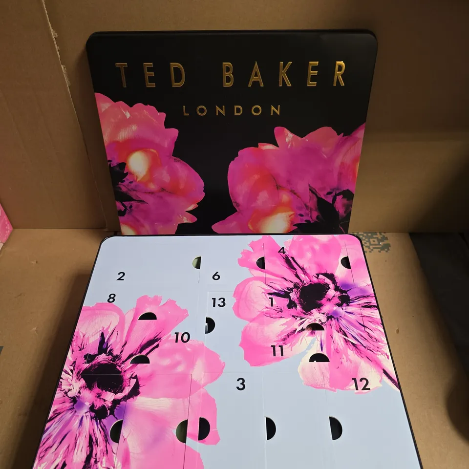 TED BAKER 12 DAY BATH AND BODY ADVENT CALENDER TIN