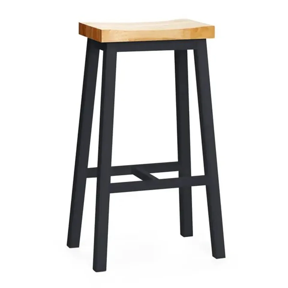 BOXED BRISTON COUNTER HEIGHT BAR STOOL - CHARCOAL (1 BOX)