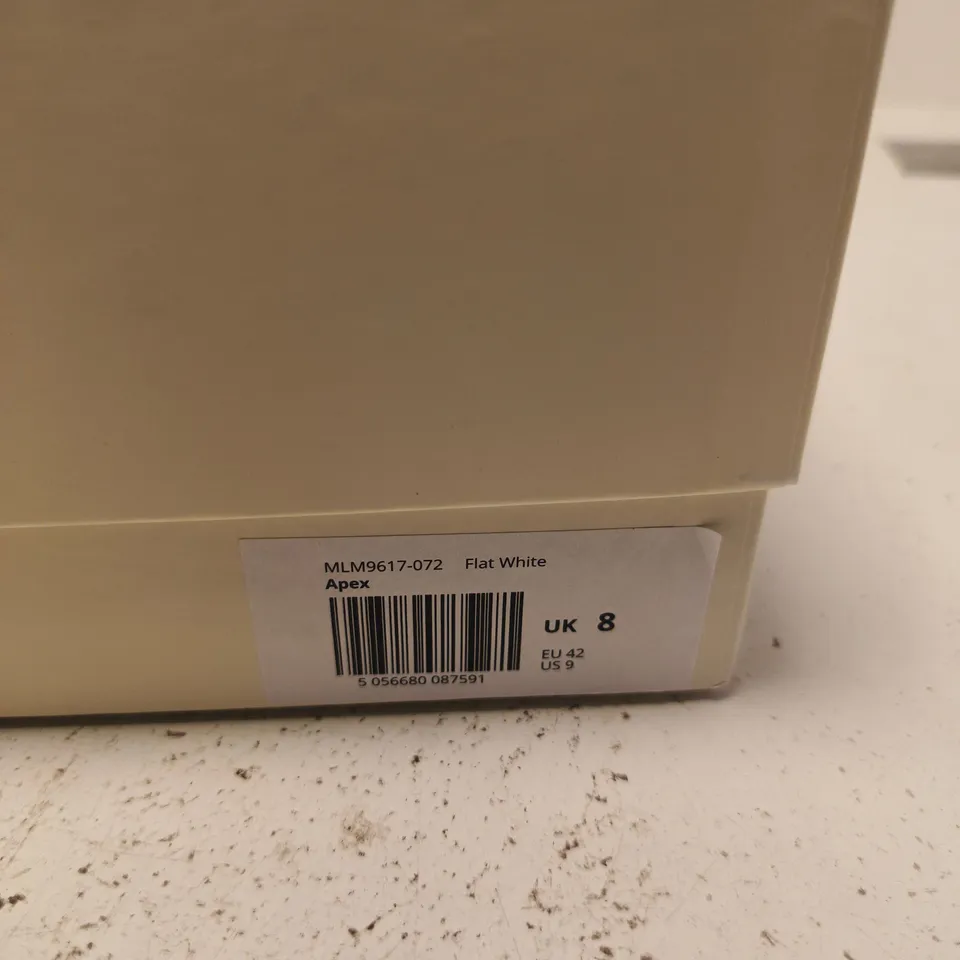 REPRESENT APEX WHITE SNEAKERS – UK 8 (EU 42, US 9)