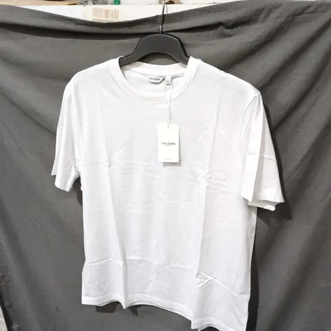T.M. LEWIN WHITE CREW NECK T-SHIRT – MEN'S, UK L