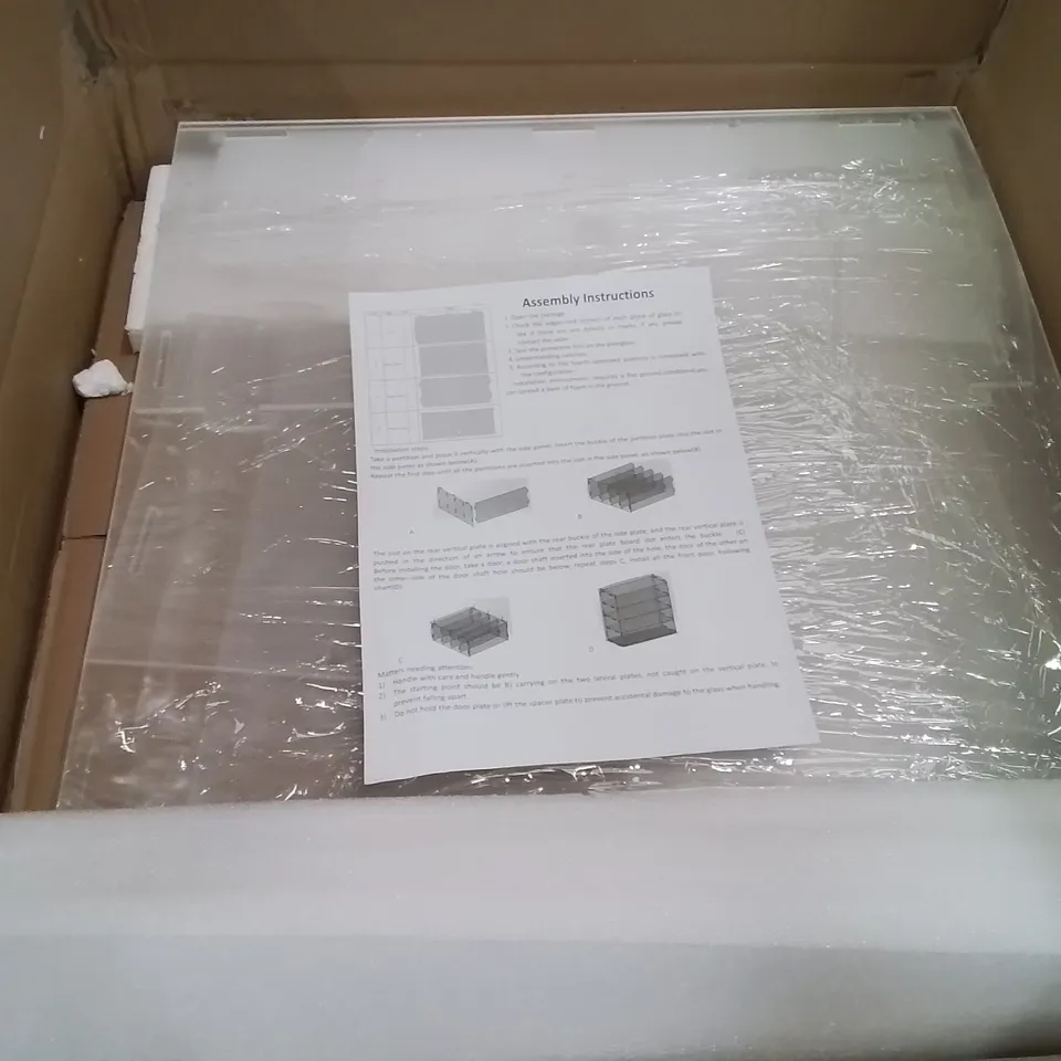 BOXED PERSPEX PLASTIC DISPLAY UNIT