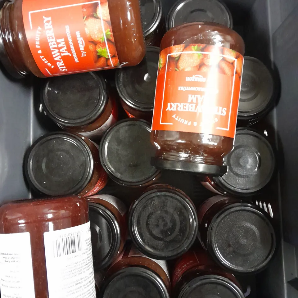 APPROXIMATELY 15 AMAZON SWEET & FRUITY STRAWBERRY JAMS - COLLECTION ONLY 