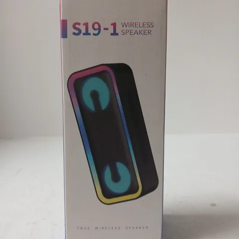 S19-1 WIRELESS SPEAKER – PORTABLE