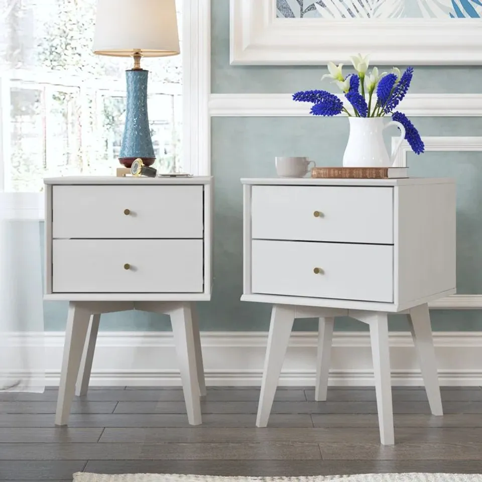 BOXED ABBY MANUFACTURED WOOD BEDSIDE TABLE (1 BOX)