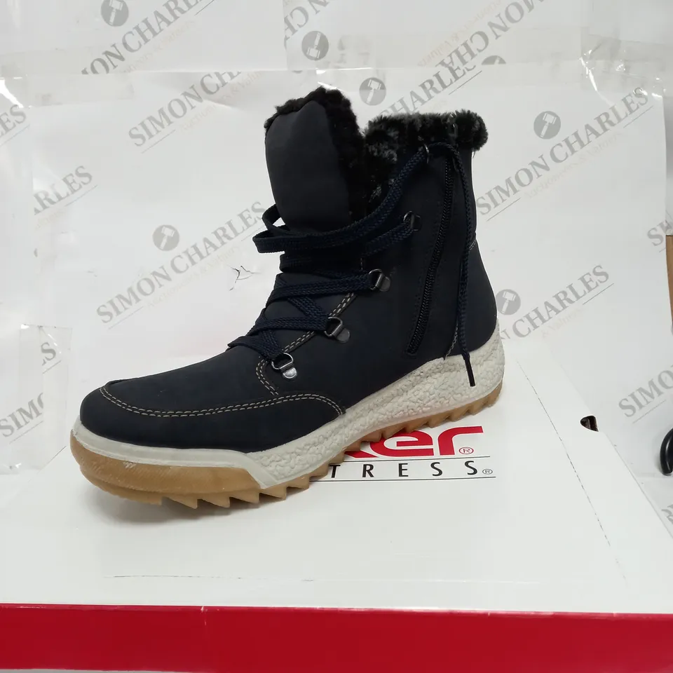 BOXED PAIR OF RIEKER BOOTS SIZE EUR 41