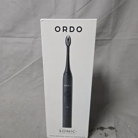 BOXED ORDO SONIC+ ELECTRIC TOOTHBRUSH IN CHARCOAL BLACK