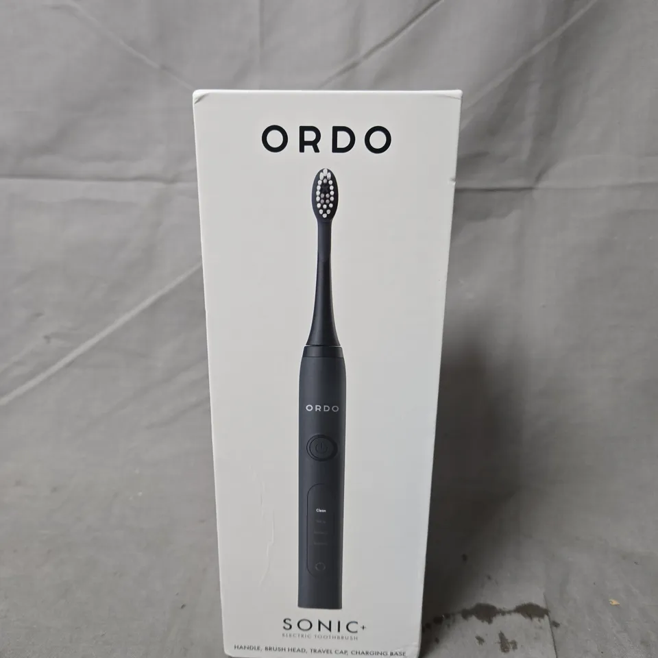BOXED ORDO SONIC+ ELECTRIC TOOTHBRUSH IN CHARCOAL BLACK