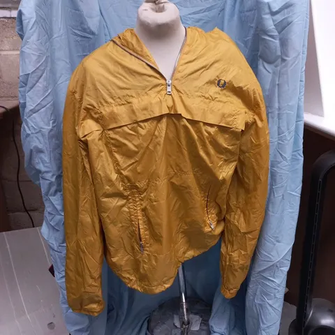 FRED PERRY MUSTARD YELLOW WINDBREAKER JACKET – XL (MEN'S)