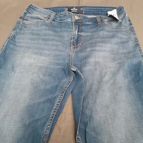 HOLLISTER HIGH RISE FLARE DENIM JEANS - 14R