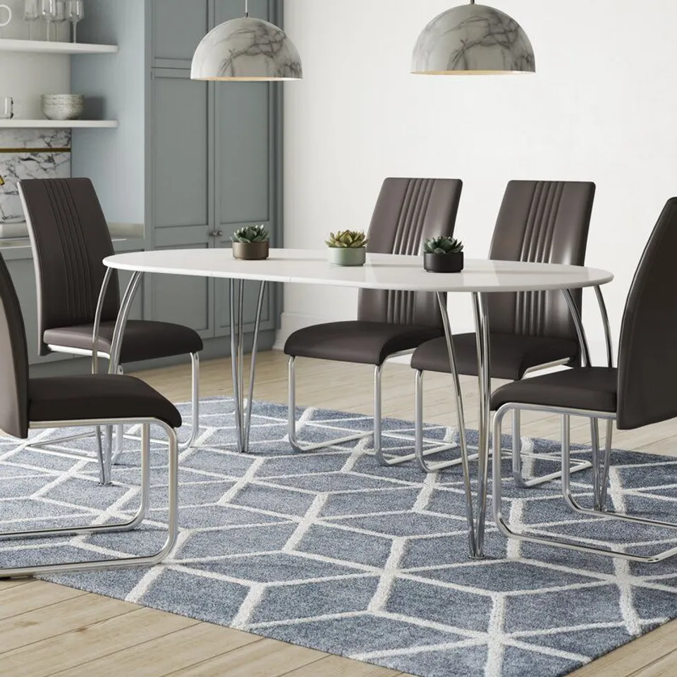 BOXED EXTENDING DINING TABLE 140 X 180CM (1 BOX)