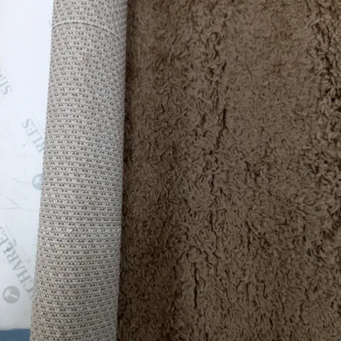 A2Z PERA SHAG COLLECTION DARK BEIGE RUG 60 X 110CM