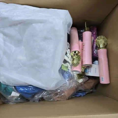 APPROXIMATELY 12 ASSORTED ITEMS TO INCLUDE HANDBAGS, NUSUK AIR FRESHENER, REGATTA CLOTHING, ETC - COLLECTION ONLY