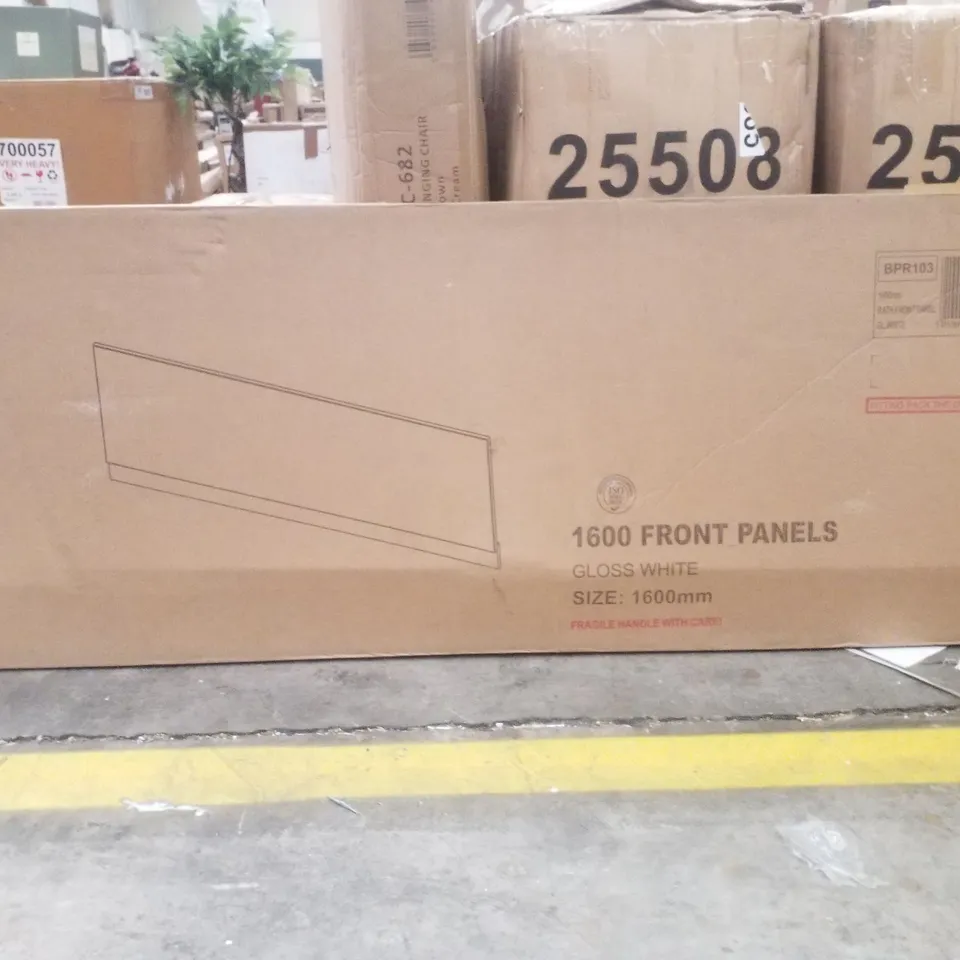 BOXED 1600MM GLOSS WHITE FRONT PANELS