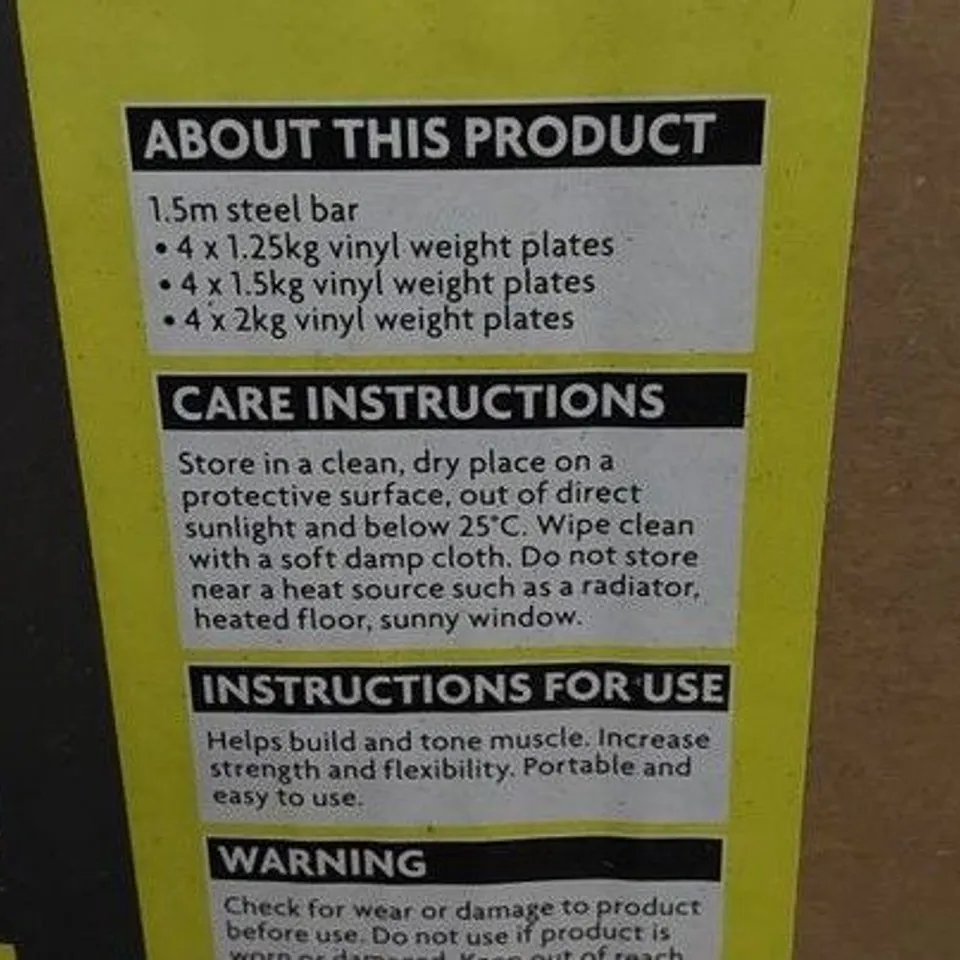 PALLET OF APPROXIMATELY FOUR BRAND NEW BOXED ACTIVE BARBELL SETS 