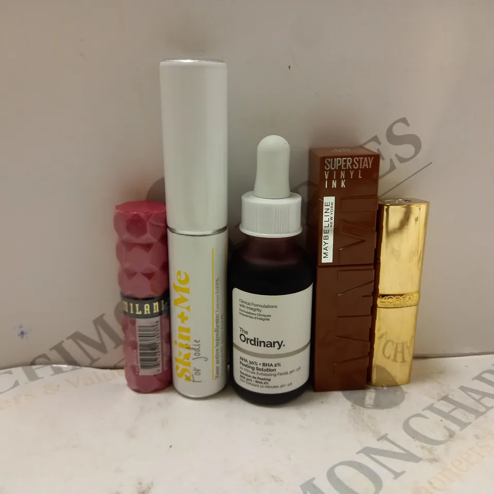 BOX OF APPROXIMATELY 20 ASSORTED COSMETIC PRODUCTS TO INCLUDE MILANI, SKIN+ME, MAYBELLINE, ETC