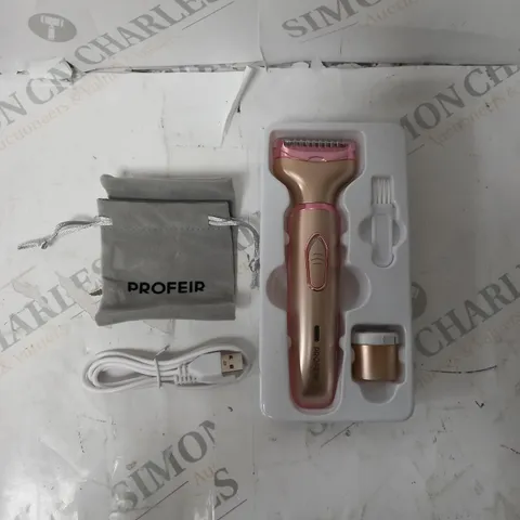 BOXED PROFEIR 2 IN 1 LADIES SHAVER AND TRIMMER