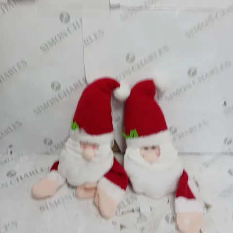 SET OF 2 SANTA CURTAIN TIE BACKS