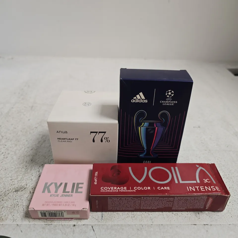 APPROXIMATELY 10 ASSORTED HEALTH & BEAUTY PRODUCTS TO INCLUDE ADIDAS AFTERSHAVE, CLEAR PAD, INTENSE COLOUR ETC