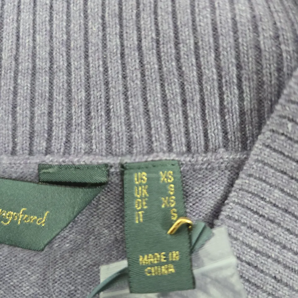 RUTH LANGSFORD KNIT JUMPER – PURPLE HEATHER, UK SIZE S