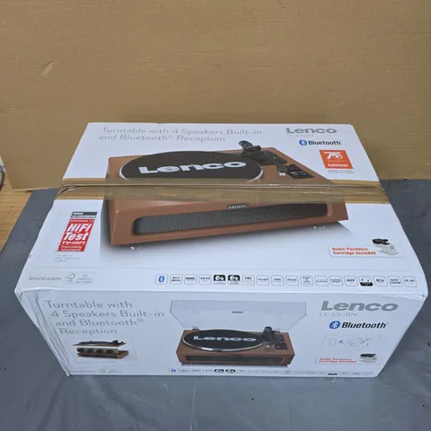 LENCO LS-430BN TURNTABLE WITH BUILT-IN SPEAKERS – BLUETOOTH (BOXED)