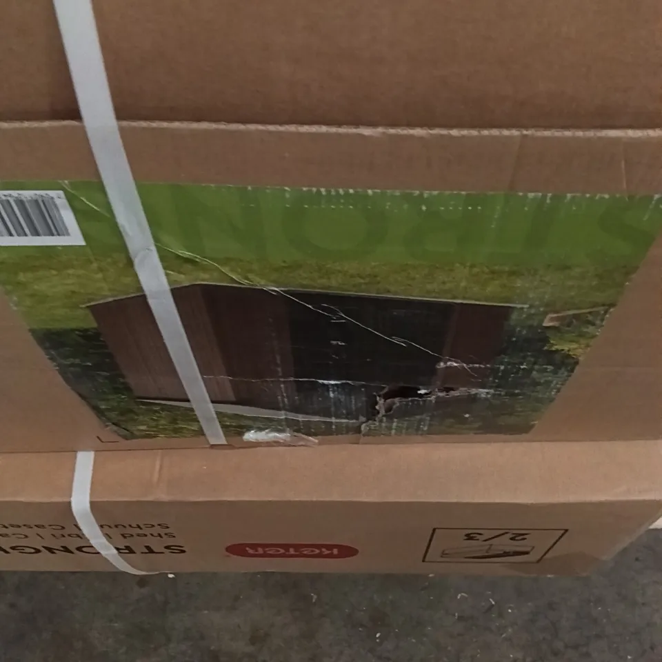 BOXED KETER STRONGHOLD 10X8 SHED (3 BOXES)