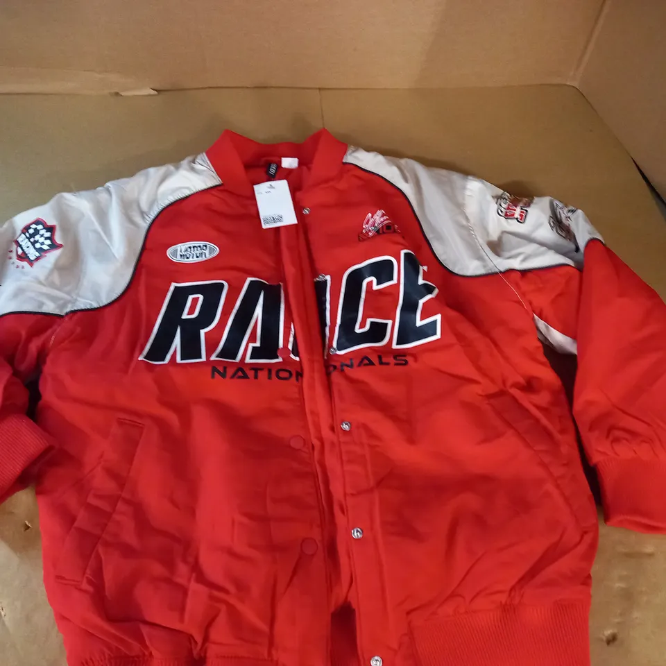 DIVIDED RACING JACKET IN RED - XXS