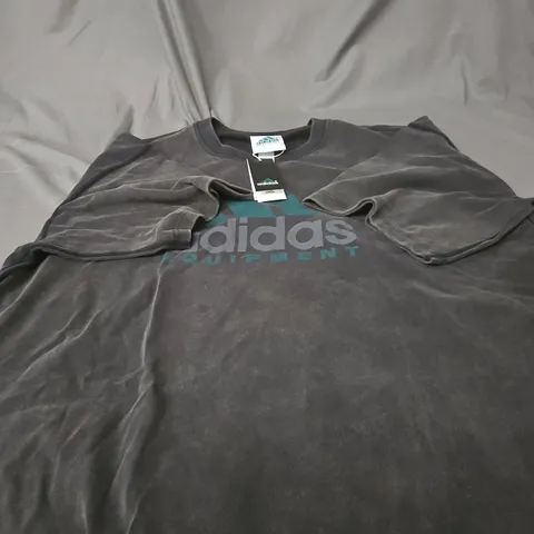 ADIDAS EQUIPMENT T SHIRT – DARK GREY, UK XL (VERIFY MODEL)