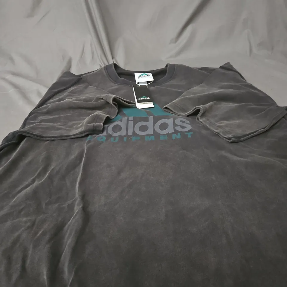 ADIDAS EQUIPMENT T SHIRT – DARK GREY, UK XL (VERIFY MODEL)