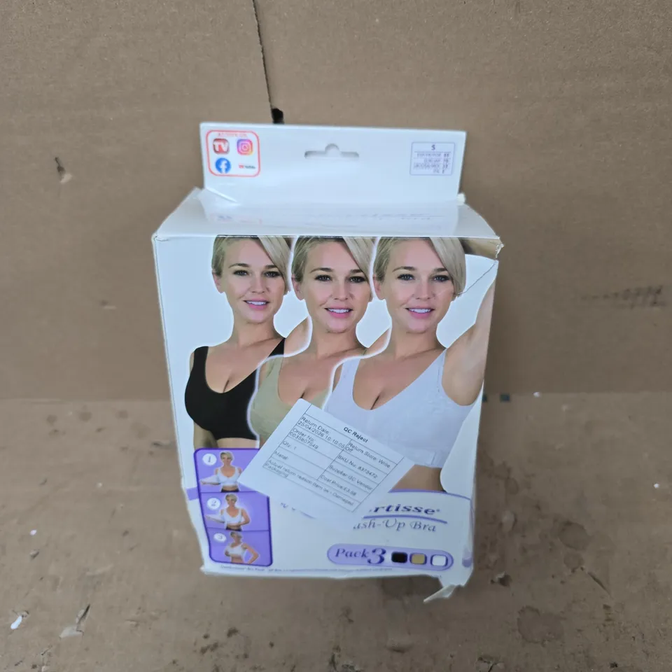BOXED COMFORTISSE PUSH UP BRA 3 PACK - SMALL