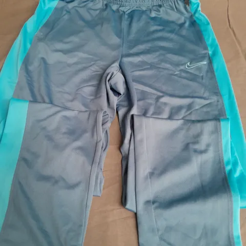 NIKE DRI-FIT SLIM FIT TROUSERS, BLUE - SIZE M