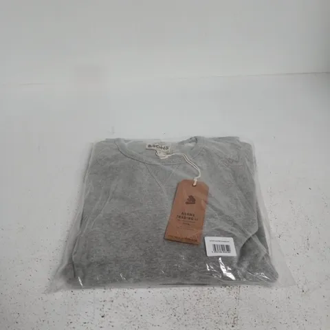 & SONS TRADING GREY MARL SWEATSHIRT MEDIUM TAGGED BAGGED