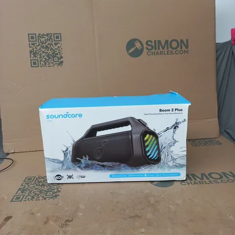 SOUNDCORE BOOM 2 PLUS PORTABLE BLUETOOTH SPEAKER – BOXED