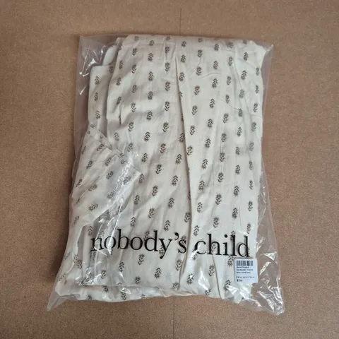 BAGGED NOBODYS CHILD MARA MIDI DRESS IN WHITE - UK 14