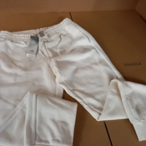 ADIDAS FLEECE PANTS IN NON DYE WHITE - MED