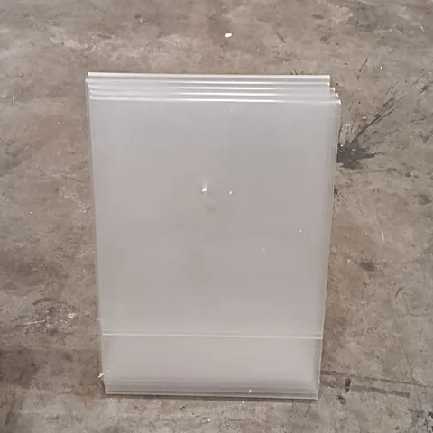 BOXED DISPLAY4TOP CLEAR PLASTIC ACRYLIC SIGN HOLDERS (SET OF 5)