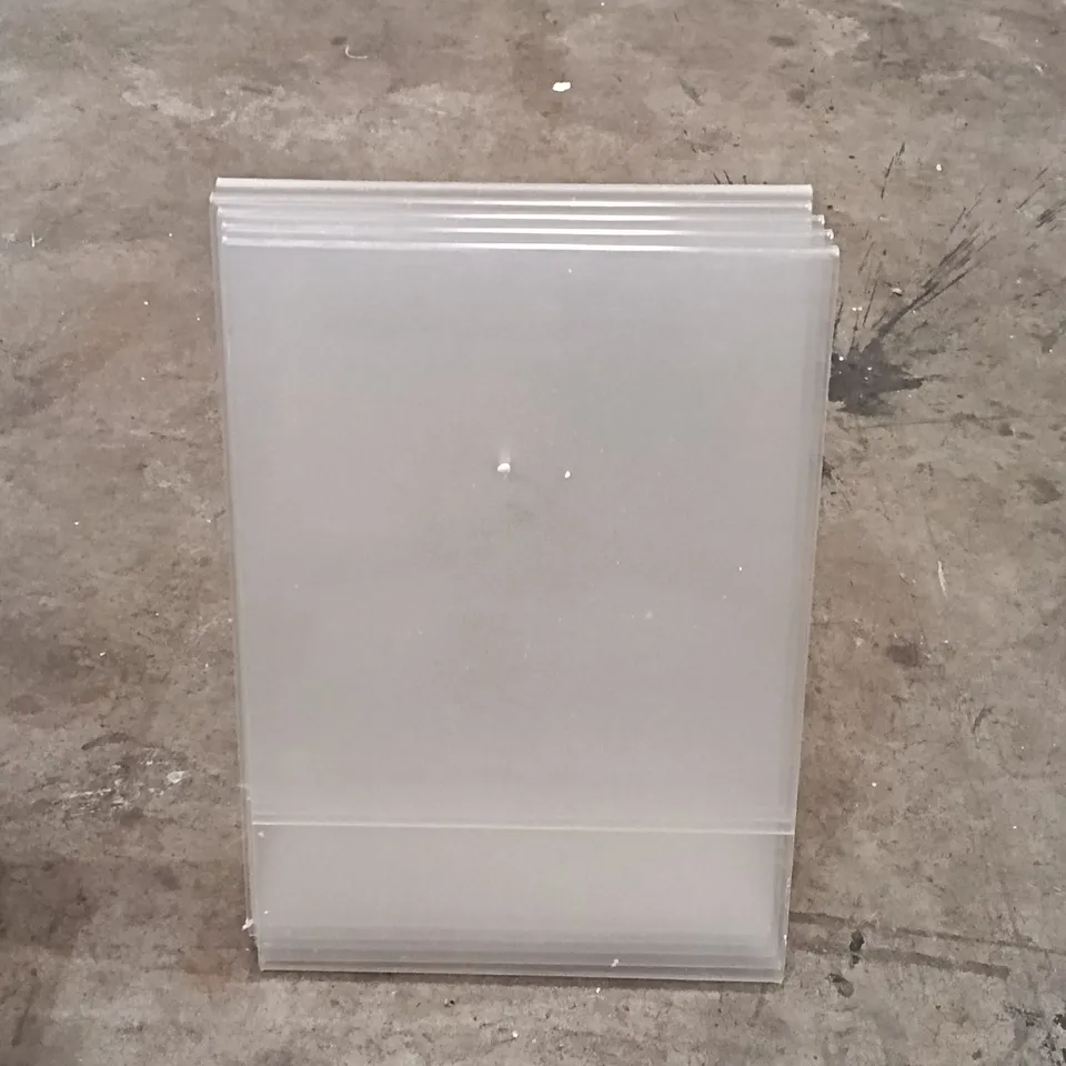 BOXED DISPLAY4TOP CLEAR PLASTIC ACRYLIC SIGN HOLDERS (SET OF 5)