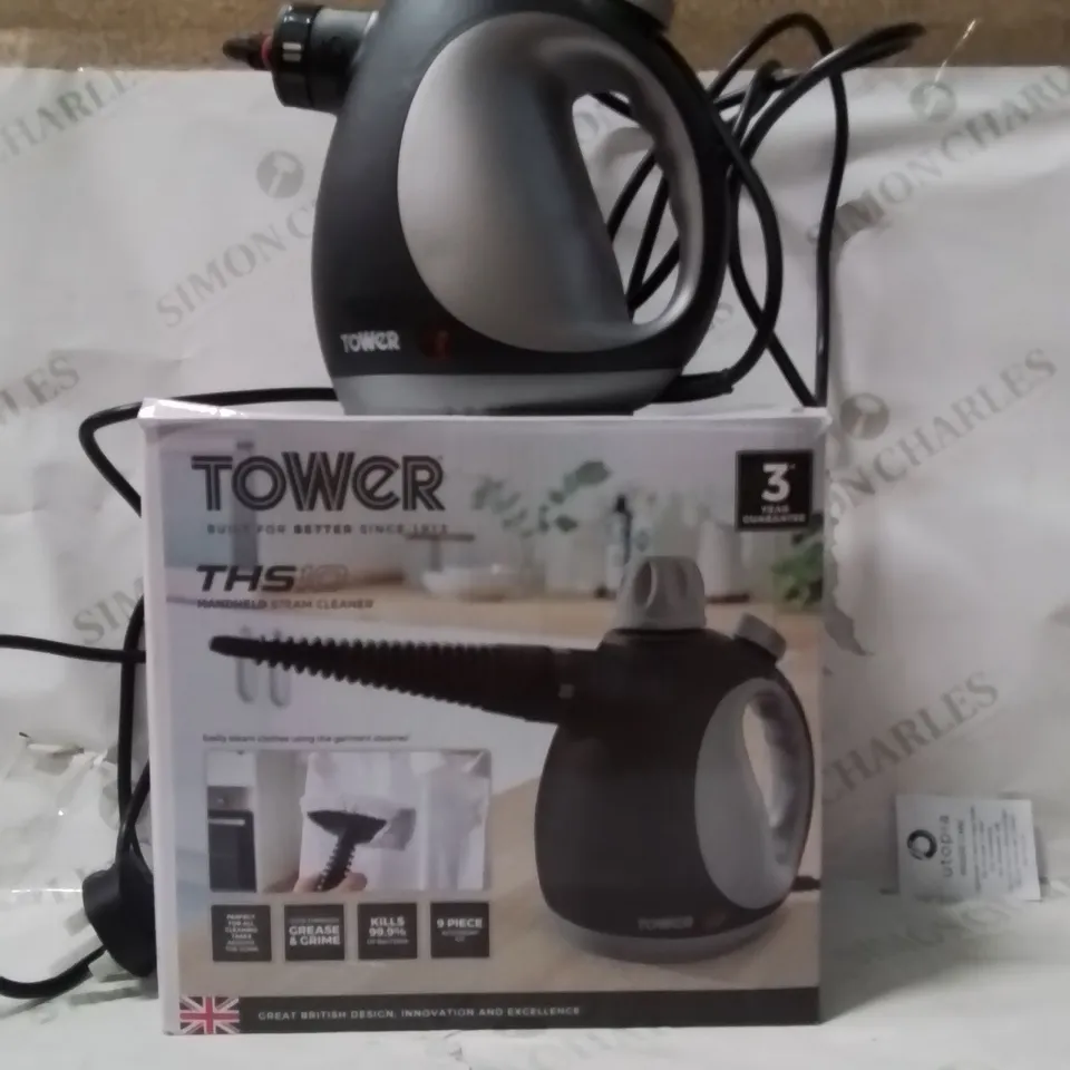 BOXED TOWER HANDHELD STEAM CLEANER