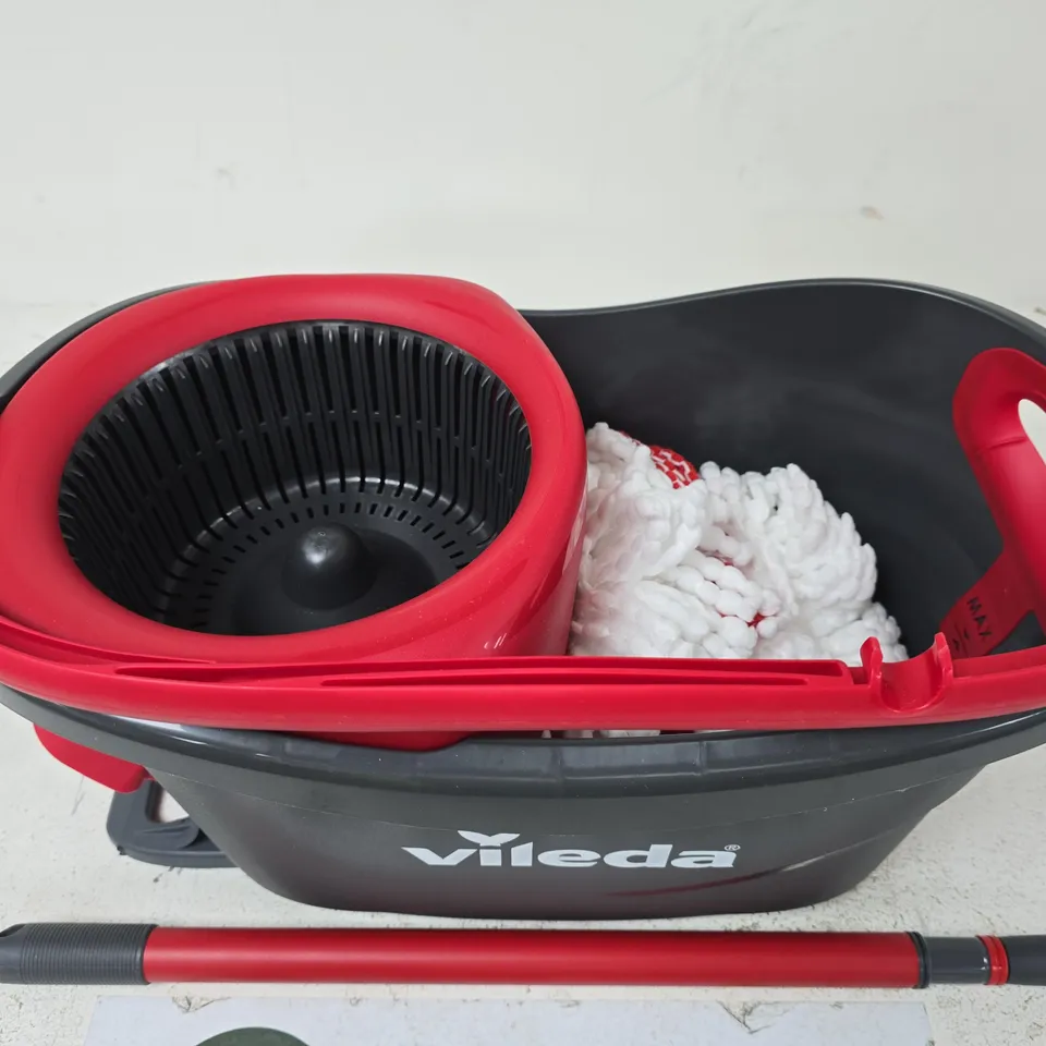 VILEDA TURBO 2IN1 SPIN MOP & BUCKET SET WITH REFILL