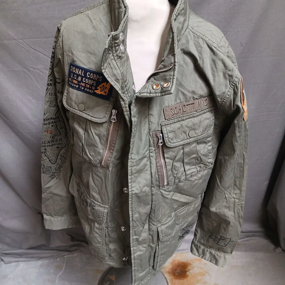 SCHOTT BROS FLYER'S MAN JACKET IN KHAKI SIZE XL
