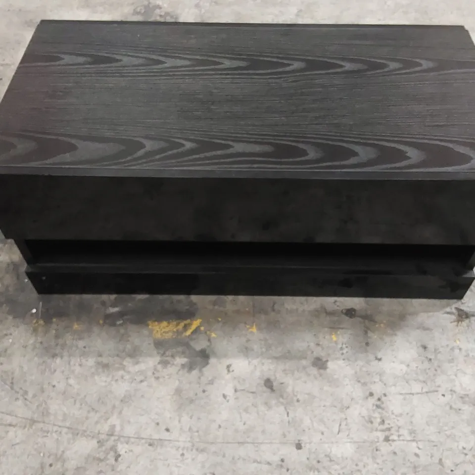 DESIGNER BLACK WOODEN COFFEE TABLE/TV STAND