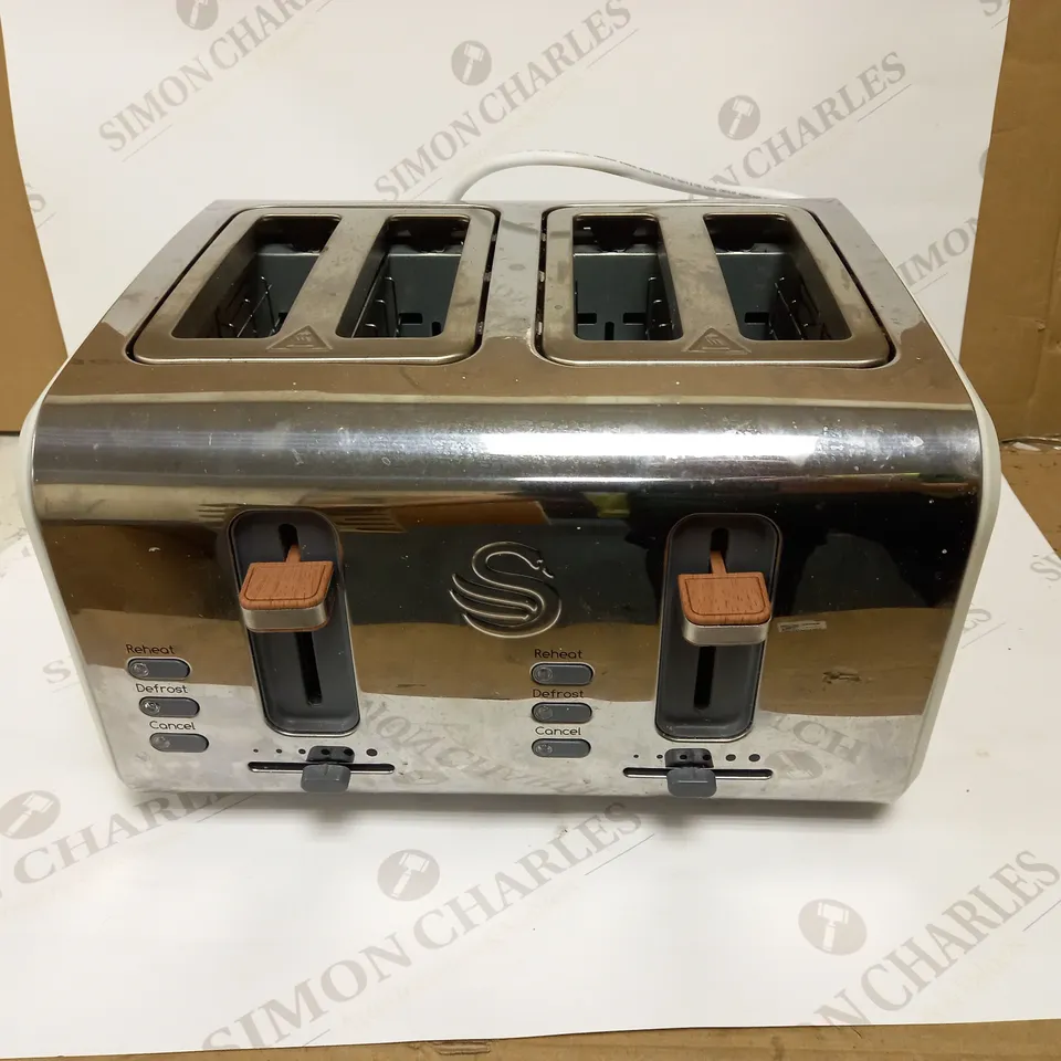 SWAN ST14620WHTN 4 SLICE NORDIC TOASTER