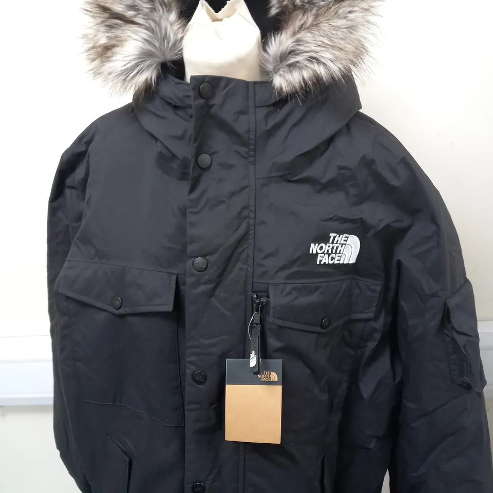 THE NORTH FACE FUX FUR HOOD PARKER JACKET SIZE XL