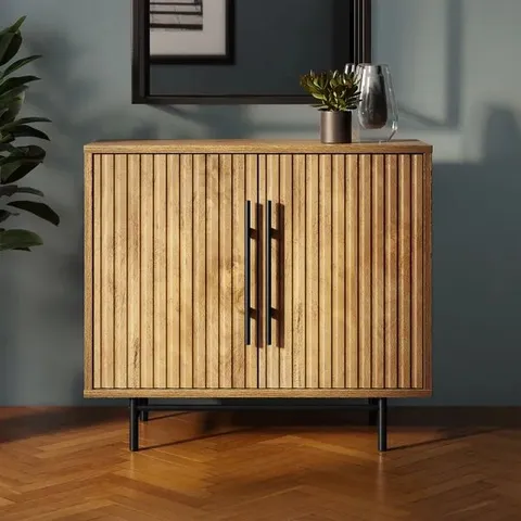 BOXED BRYANT SMALL SIDEBOARD - MANGO WOOD EFFECT (1 BOX)